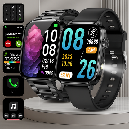 Boxxia Watch™ |Smartwatch Premium | Pełny Monitoring Zdrowia 24/7 | Rozmowy | SMS | Wiele aplikacji