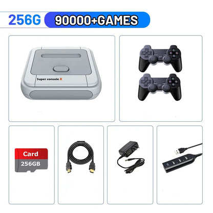 Boxxia RETRO PRO™ 90,000+ GIER – Konsola Plug&Play + 2 Pady | 60+ Systemów w Jednym Urządzeniu