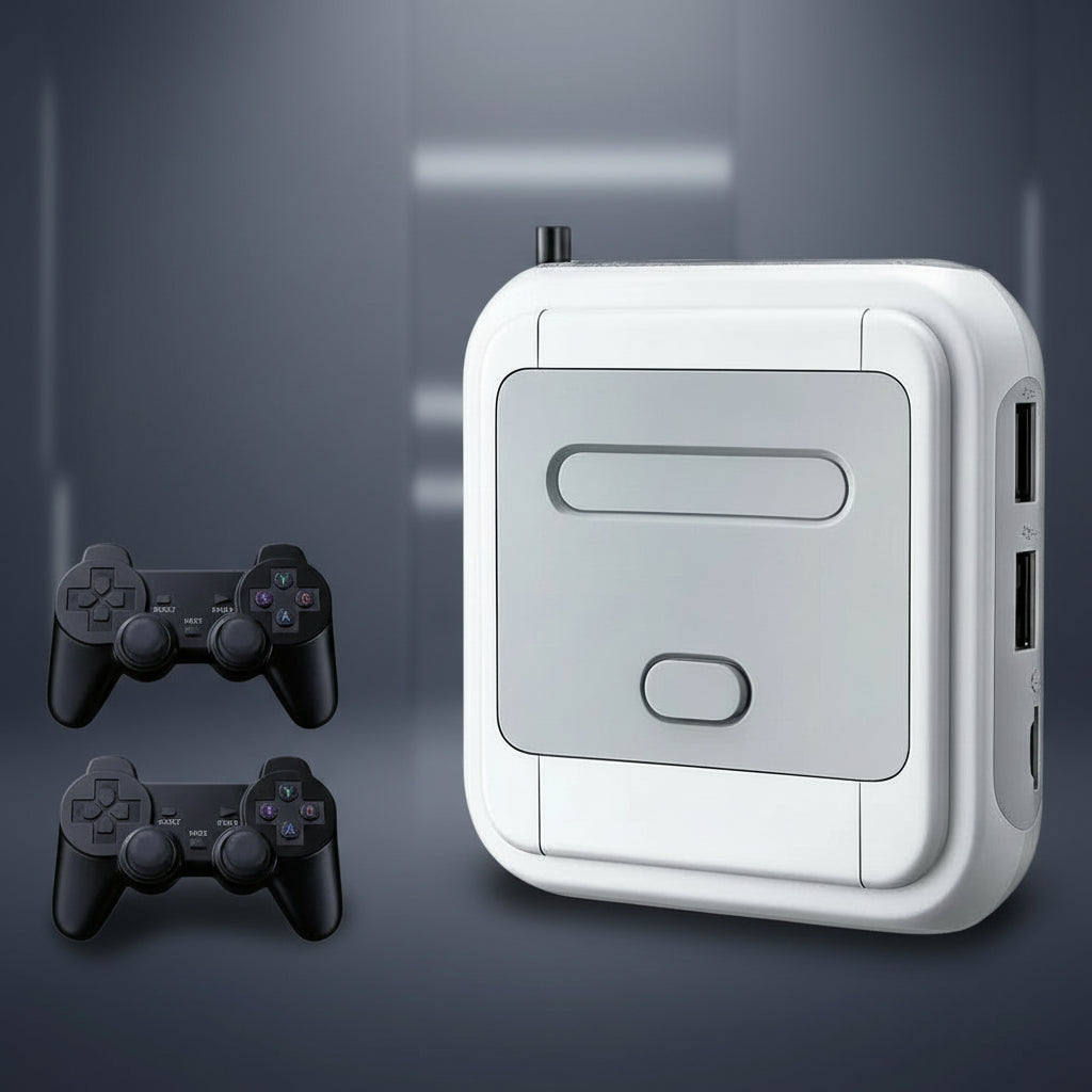 Boxxia RETRO PRO™ 90,000+ GIER – Konsola Plug&Play + 2 Pady | 60+ Systemów w Jednym Urządzeniu