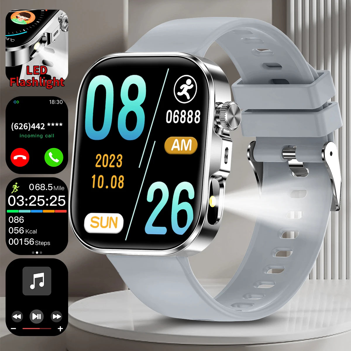 Boxxia Watch™ |Smartwatch Premium | Pełny Monitoring Zdrowia 24/7 | Rozmowy | SMS | Wiele aplikacji